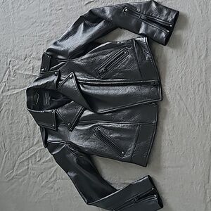Lambskin moto jacket